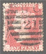 Great Britain Scott 33 Used Plate 138 - CH